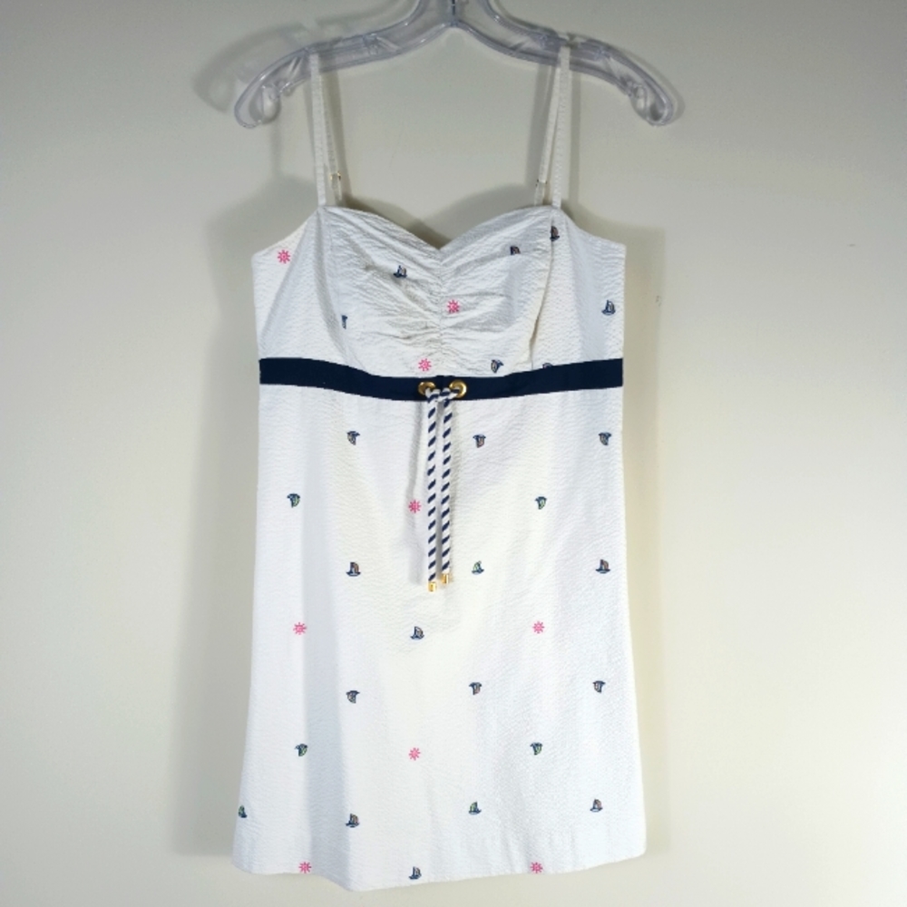 Lilly Pulitzer Dresses Lilly Pulitzer Rilee Seersucker Mini Dress sz 6